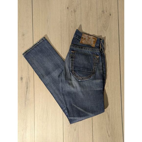*Rare*True Religion Men's Distressed Geno Slim Fit Straight Jeans , 28x33 - Picture 1 of 13